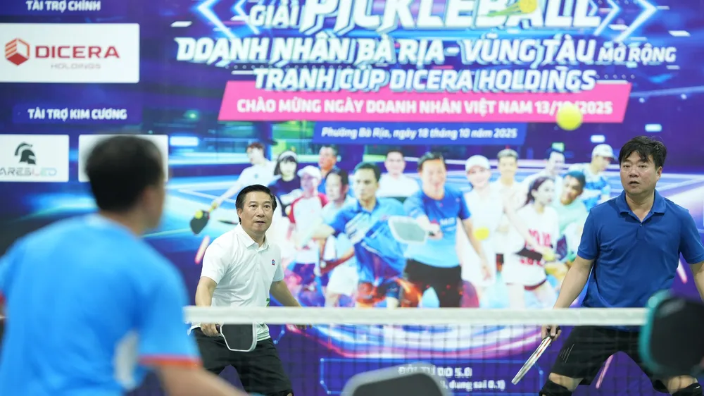 200 vận động viên tranh giải Pickleball doanh nhân Bà Rịa - Vũng Tàu mở rộng