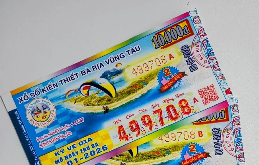 Công ty XSKT Bà Rịa-Vũng Tàu: Phát hành mẫu vé mới trong năm 2026