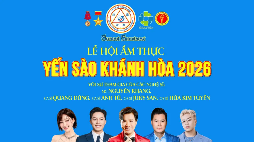 Lễ hội Ẩm thực Yến sào Khánh Hòa 2026: 15 năm lan tỏa tinh hoa di sản Việt