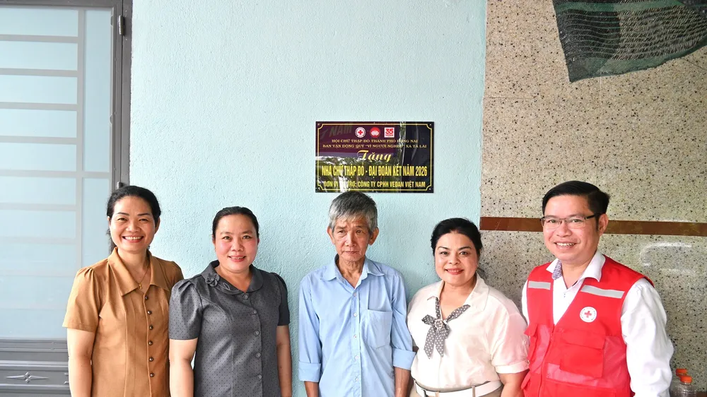 Công ty Vedan Việt Nam trao tặng Nhà chữ thập đỏ - Đại Đoàn kết tại xã Tà Lài (TP Đồng Nai)