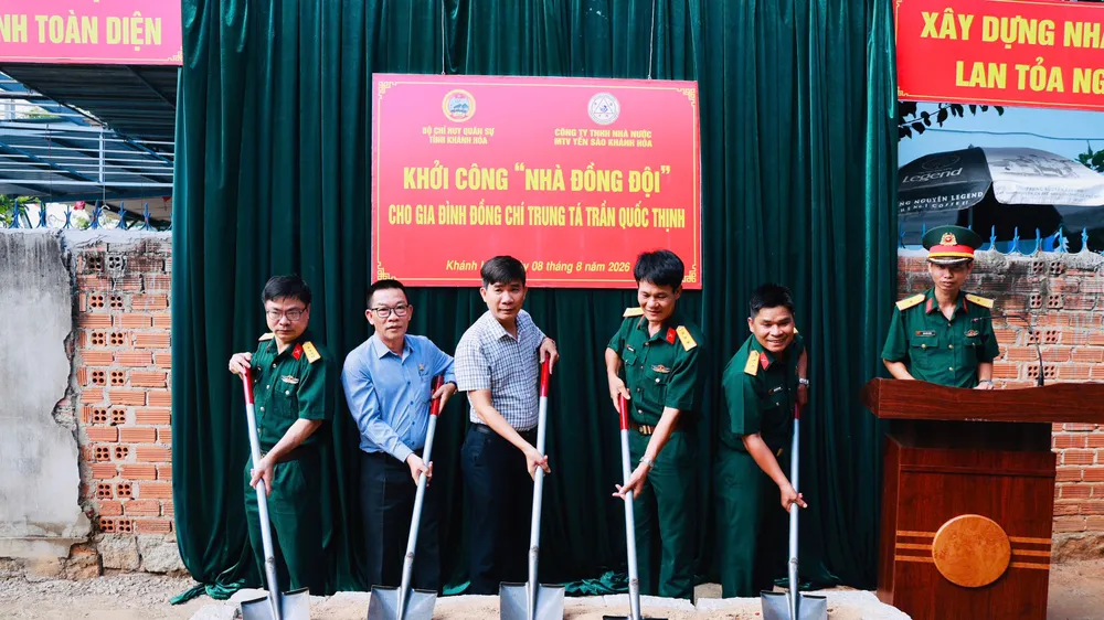 Yến sào Khánh Hòa hỗ trợ xây dựng “ Nhà đồng đội” ấm tình quân dân