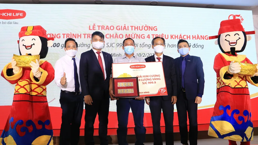 Dai-Ichi Life Việt Nam trao thưởng chương trình tri ân chào mừng 4 triệu khách hàng