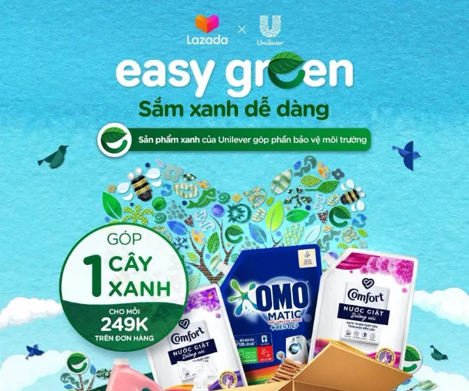 Unilever và Lazada giới thiệu dự án Easy Green tại Đông Nam Á nhân Ngày Trái Đất