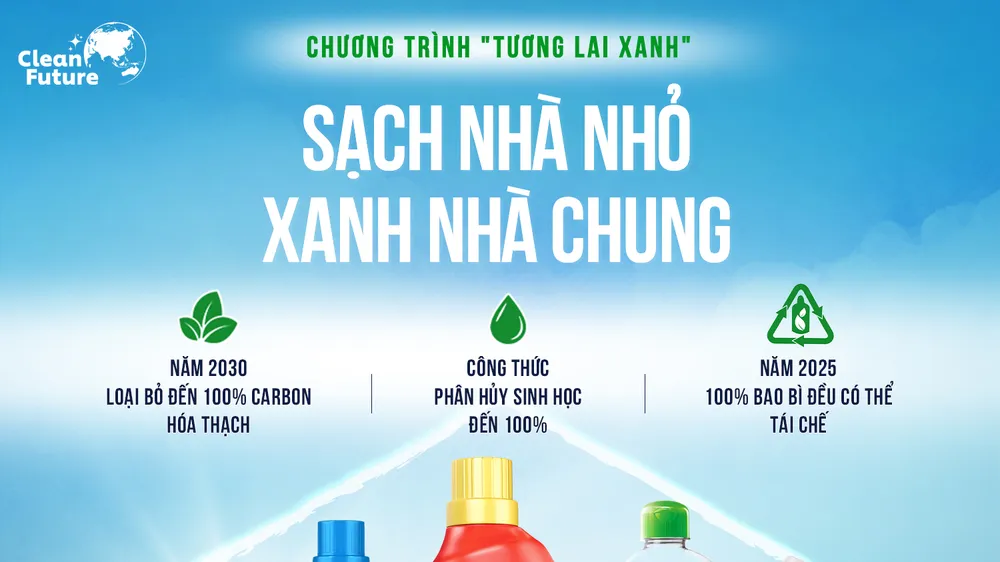 Unilever Việt Nam phát động chiến dịch “Tương lai xanh” đối với ngành hàng Chăm sóc Gia đình