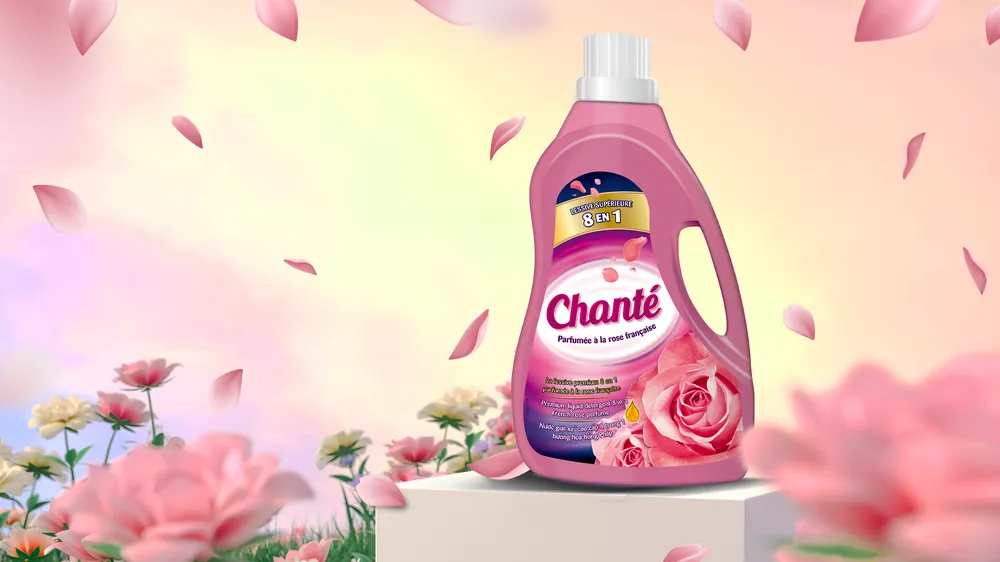 Dùng thử nước giặt xả Chanté siêu lôi cuốn với mùi hương hoa hồng Pháp