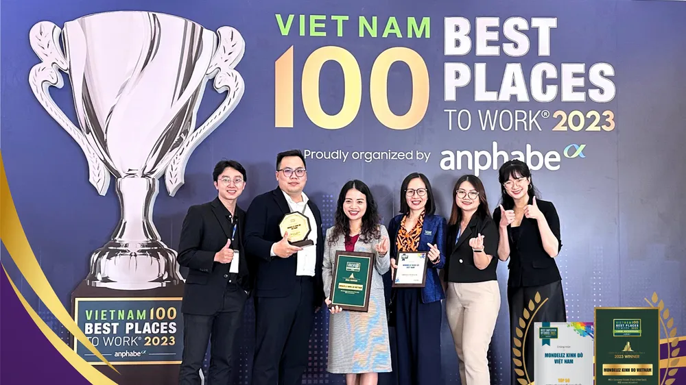 Mondelez Kinh Đô liên tiếp thăng hạng tại các bảng xếp hạng nơi làm việc tốt nhất