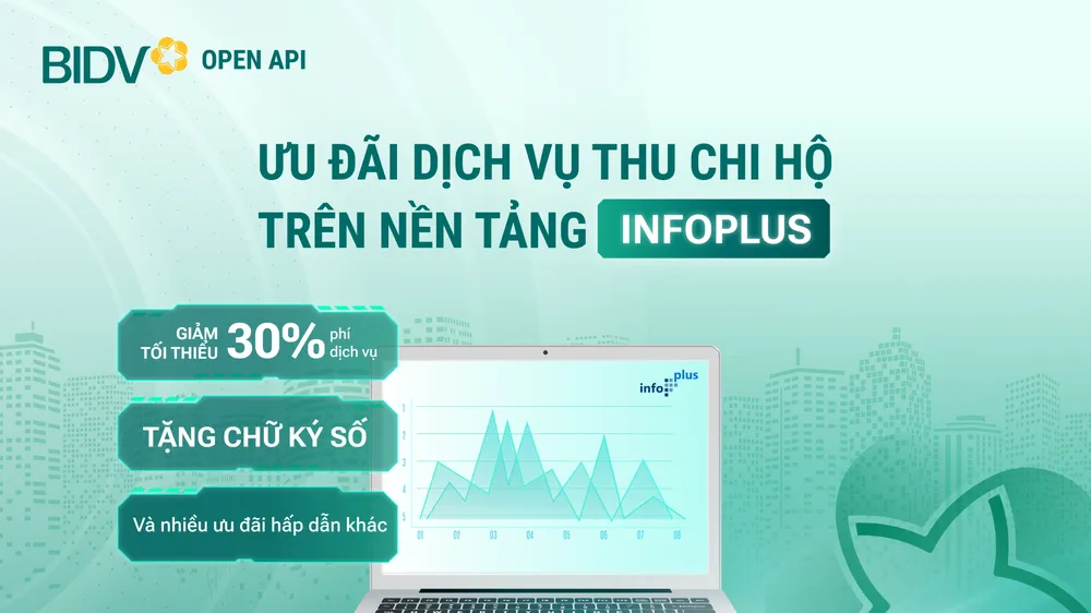 BIDV ưu đãi khách hàng sử dụng nền tảng InfoPlus