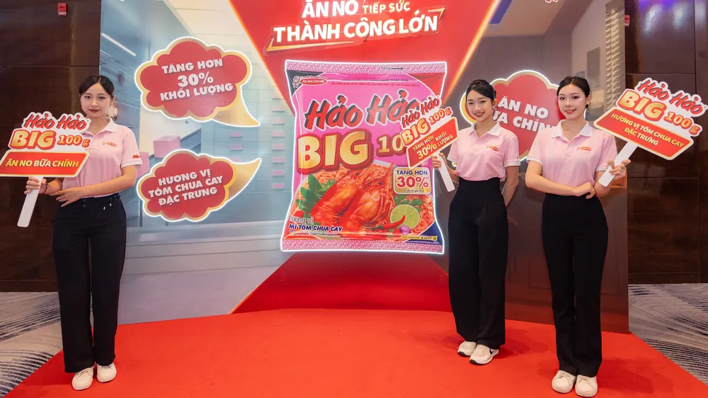 Ra mắt Hảo Hảo BIG 100g với khối lượng tịnh tăng hơn 30%