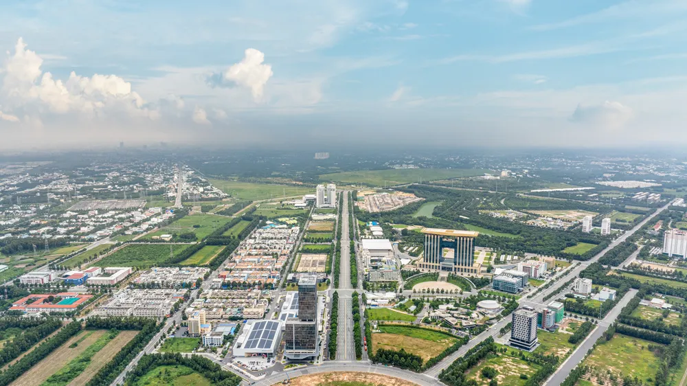Vòng xoay A1 rộng 7ha gồm nhiều hạng mục hứa hẹn làm thay đổi diện mạo kinh tế Thành phố Mới Bình Dương