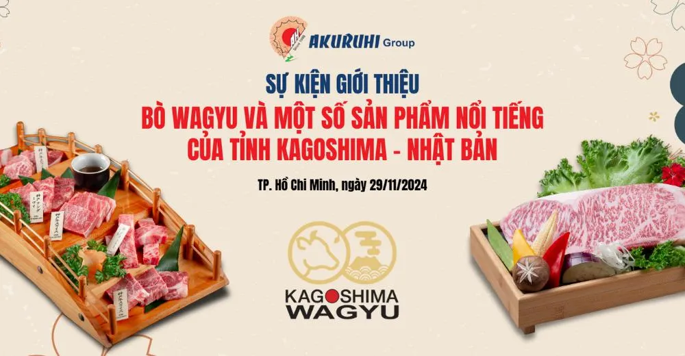 Sự kiện giới thiệu bò Wagyu và một số sản phẩm nổi tiếng của tỉnh Kagoshima, Nhật Bản