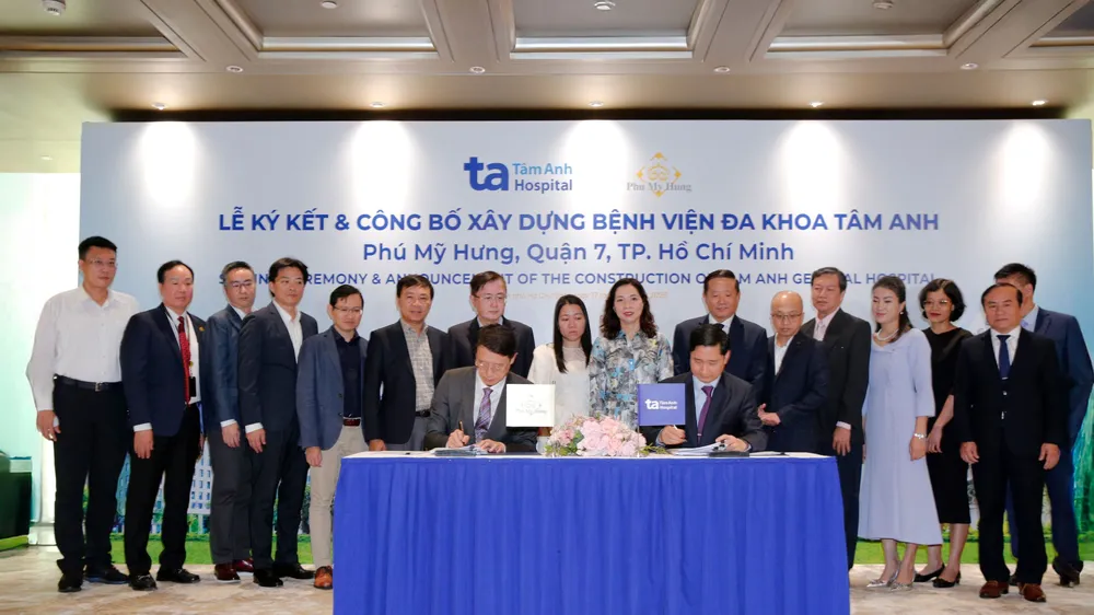 Phối cảnh Bệnh viện Đa khoa - Ung bướu Công nghệ cao Tâm Anh tại khu đô thị Phú Mỹ Hưng