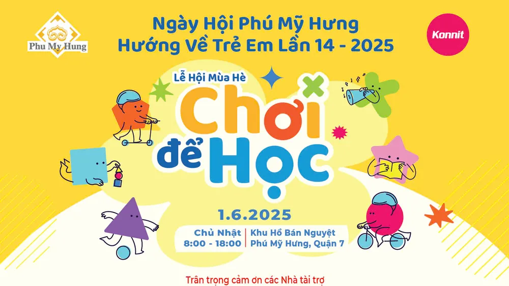 Sân chơi bổ ích cho thiếu nhi dịp 1-6 tại Phú Mỹ Hưng