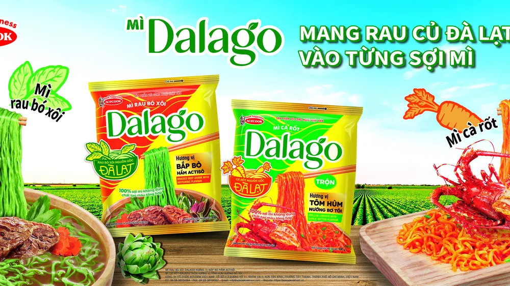 Acecook Việt Nam ra mắt mì ăn liền Dalago