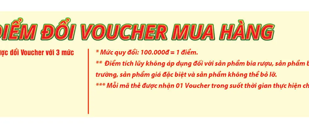 Tích lũy điểm đổi voucher mua sắm tại hệ thống điểm bán của SATRA