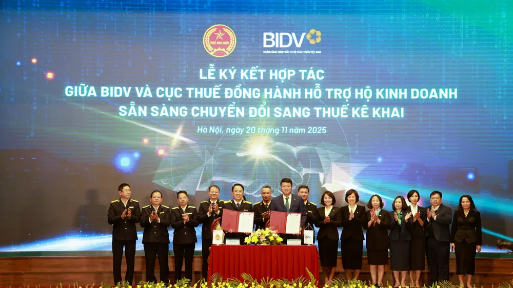 BIDV cùng ngành Thuế đồng hành hỗ trợ hộ kinh doanh chuyển đổi, bứt phá
