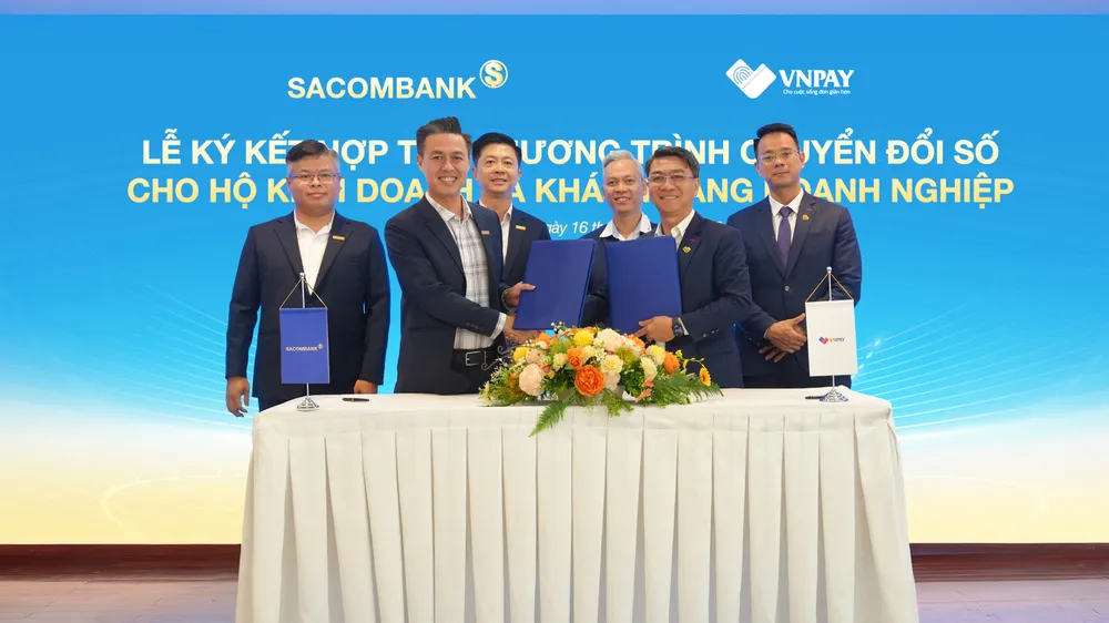 Sacombank và VNPAY ký hợp tác triển khai các giải pháp thanh toán và nộp thuế số dành cho doanh nghiệp, hộ kinh doanh