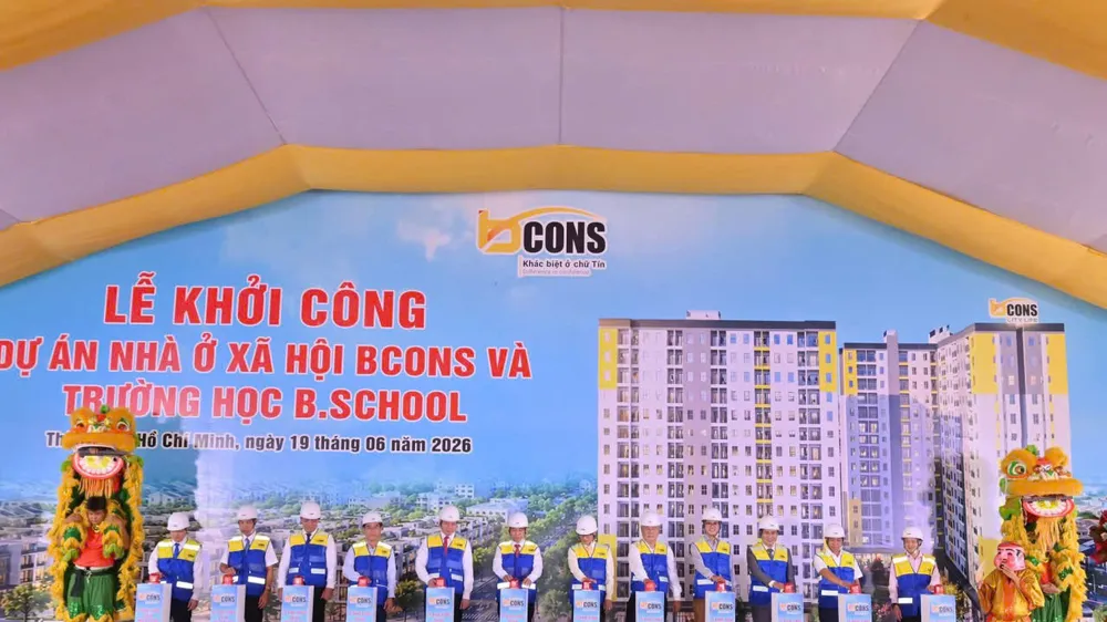 TPHCM: Khởi công Dự án nhà ở xã hội Bcons và trường học B.School