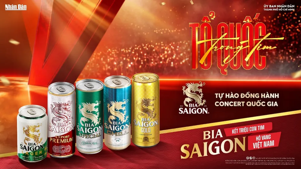 Bia Saigon đồng hành cùng “Concert quốc gia” Tổ quốc trong tim 2026
