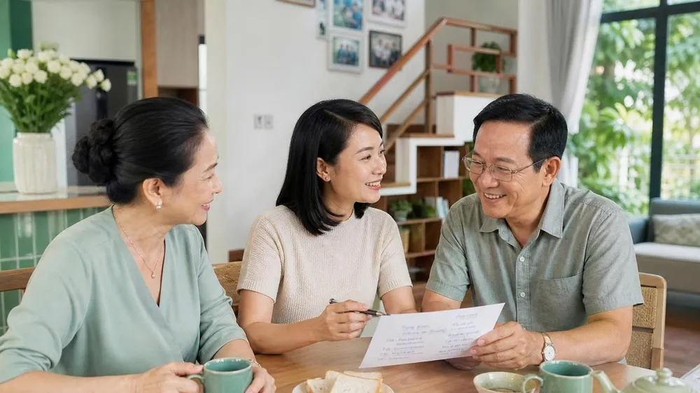 Sự quan tâm có thể bắt đầu từ một khoản để dành, để cha mẹ chủ động hơn với lựa chọn của mình