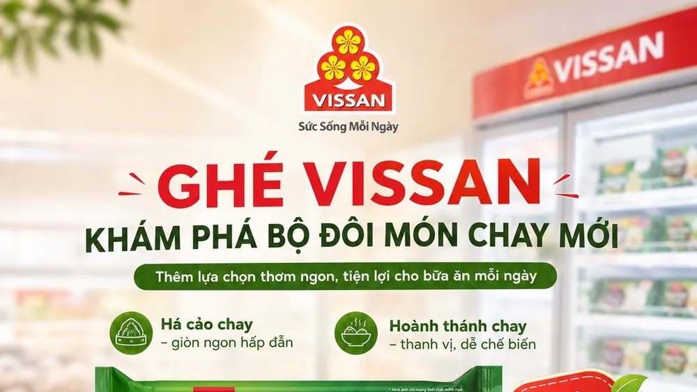 Bộ đôi Há Cảo Chay và Hoành Thánh Chay mới được VISSAN đưa ra thị trường trong mùa Vu Lan, với mức ưu đãi 20% trong chương trình ra mắt sản phẩm