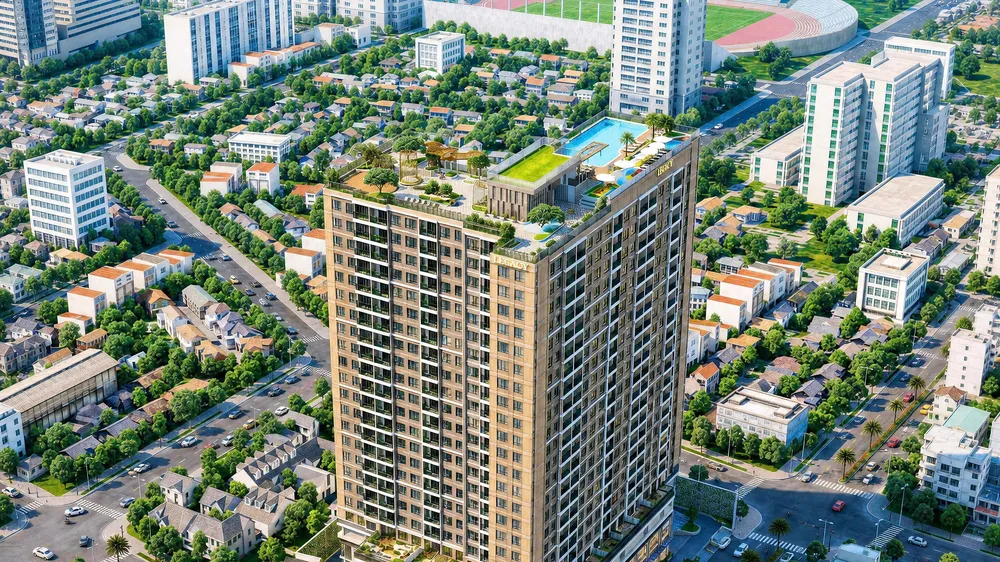 Phối cảnh dự án Legacy 66 với 2 mặt tiền đường lớn Tân Thành và Đỗ Ngọc Thạnh. Ảnh: Chủ đầu tư