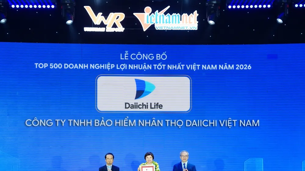 Daiichi Life Việt Nam tiếp tục được vinh danh 2 giải tại Lễ công bố Bảng xếp hạng PROFIT500 2026