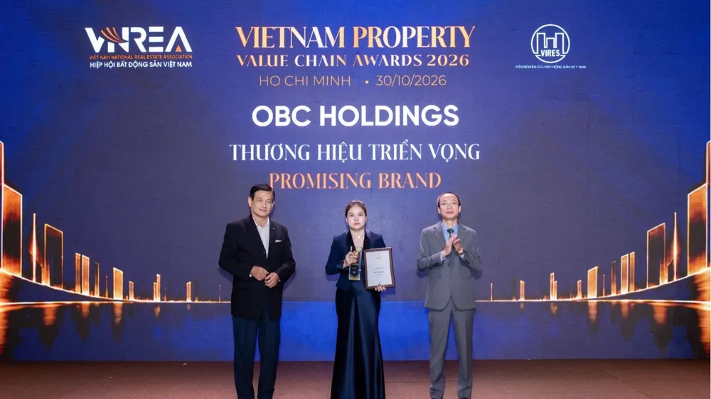 OBC Holdings được vinh danh ở hạng mục “Thương hiệu triển vọng” trong lĩnh vực phát triển bất động sản theo định hướng giá trị thực