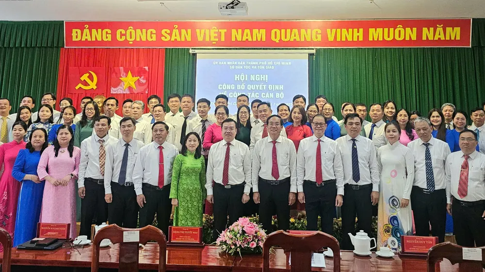 Sở Dân tộc và Tôn giáo TPHCM bổ nhiệm cán bộ cấp phòng