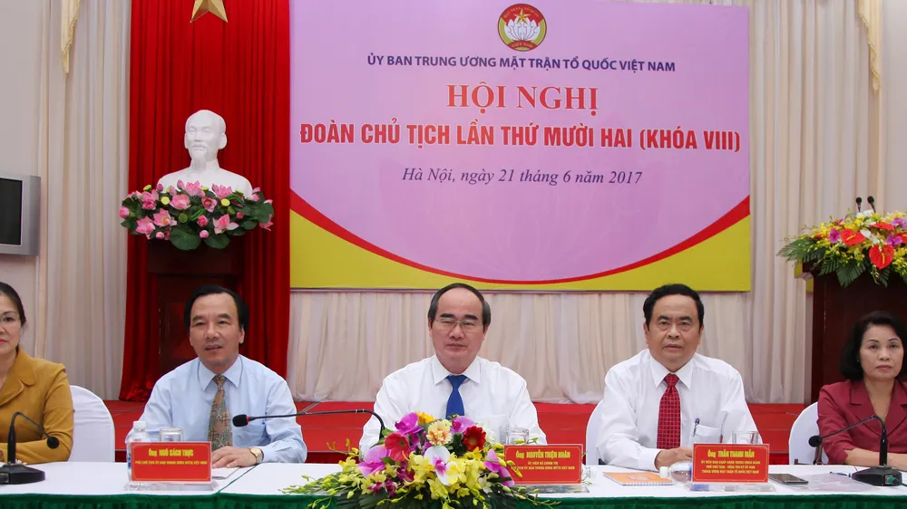 Hội nghị Đoàn Chủ tịch Ủy ban TƯ MTTQ Việt Nam chiều 21-6