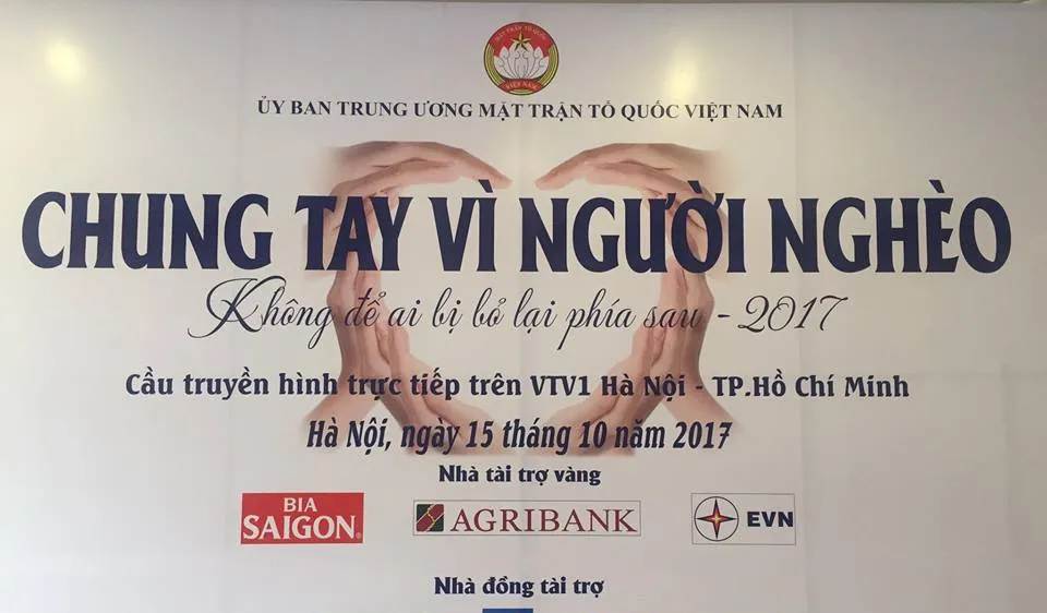 Cầu truyền hình trực tiếp “Chung tay vì người nghèo” 