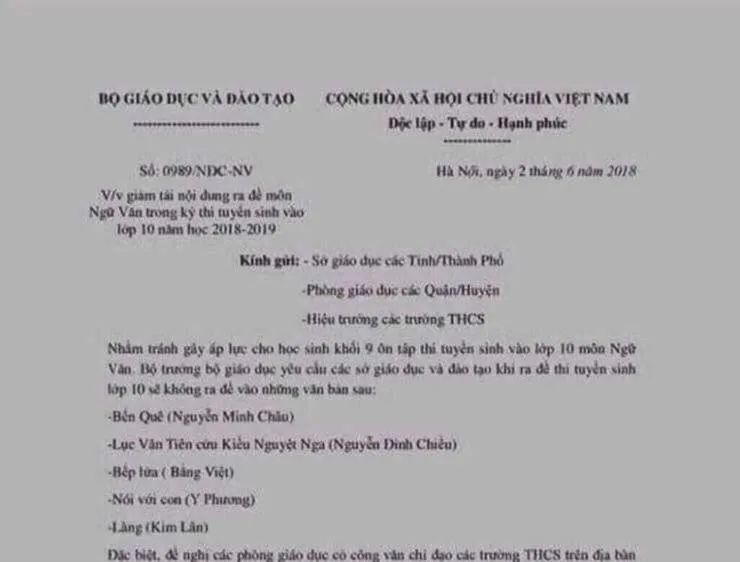 Công văn giả mạo lan truyền trên mạng