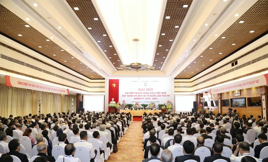 Toàn cảnh Đại hội đại biểu người Công giáo Việt Nam xây dựng và bảo vệ Tổ quốc lần thứ VII, nhiệm kỳ 2018 – 2023
