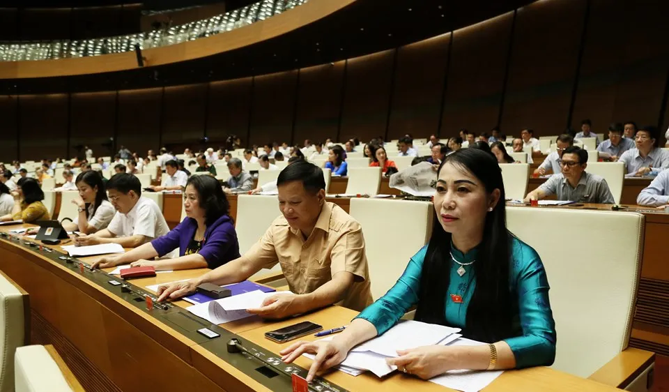 Các ĐBQH bấm nút thông qua