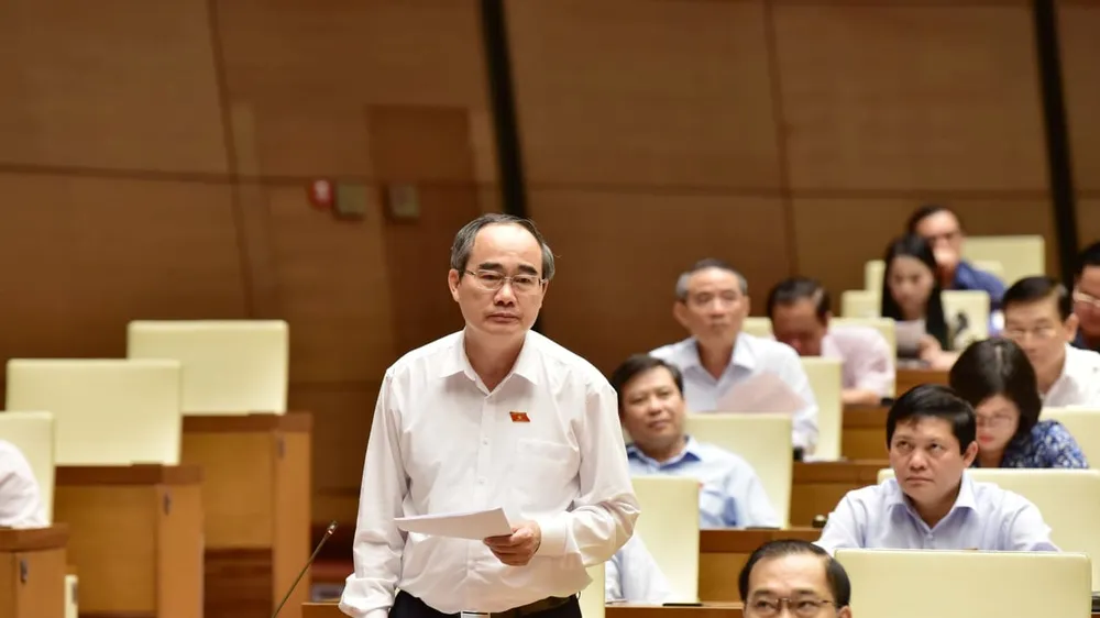 Đồng chí Nguyễn Thiện Nhân phát biểu