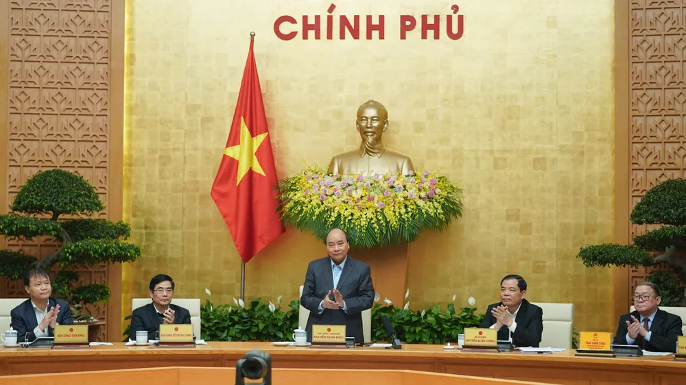 Thủ tướng Nguyễn Xuân Phúc chủ trì Hội nghị. Ảnh: VGP