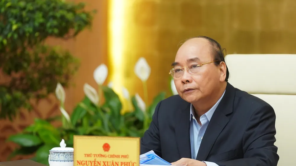 Thủ tướng kết luận cuôc họp ngày 23-3. Ảnh VGP