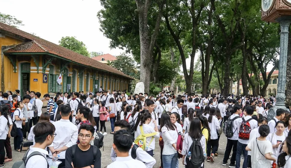 Thí sinh dự thi kỳ thi tốt nghiệp THPT 2019. Ảnh: QUANG PHÚC