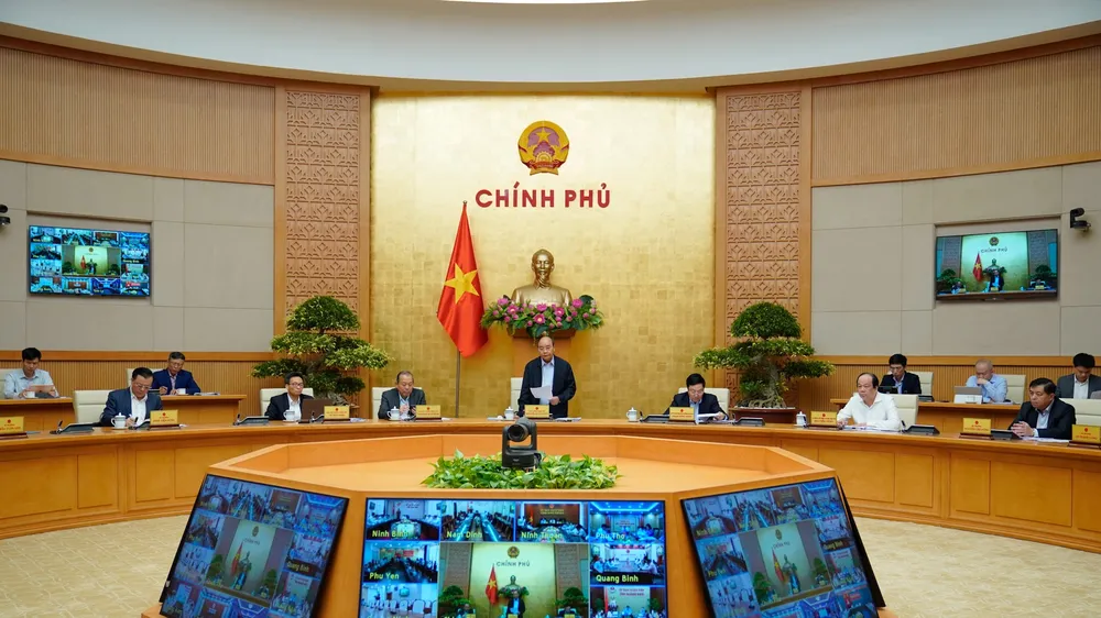 ​Hội nghị trực tuyến toàn quốc về tình hình thực hiện, giải ngân các chương trình, dự án ODA, vốn vay ưu đãi nước ngoài. Ảnh: QUANG PHÚC