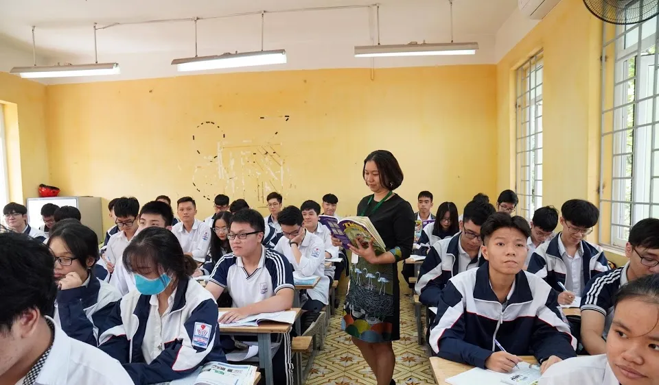 Học sinh có thể chọn học tiếng Đức, tiếng Hàn là môn Ngoại ngữ 1. ẢNH: VIẾT CHUNG