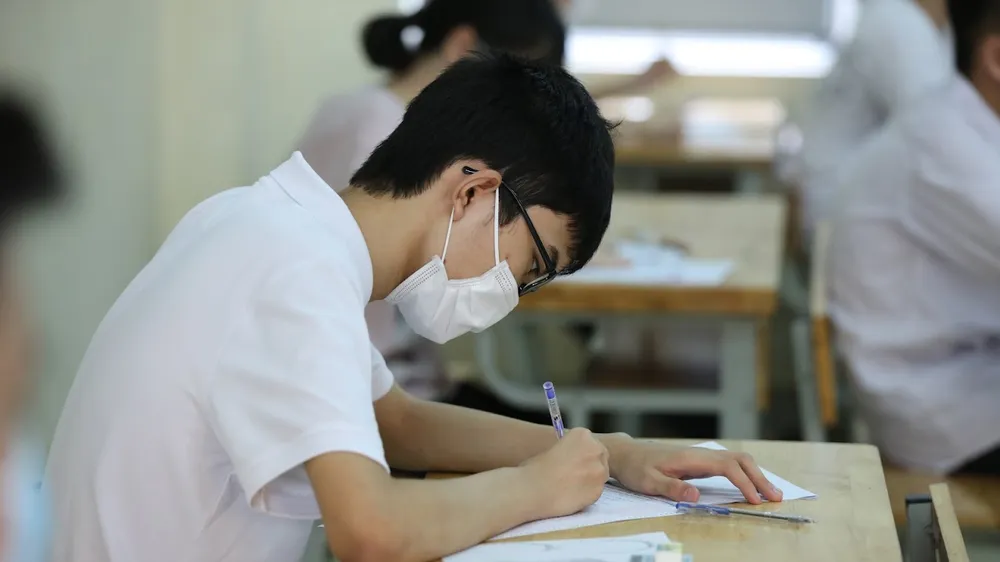 Thí sinh dự thi tốt nghiệp THPT 2021. Ảnh: QUANG PHÚC