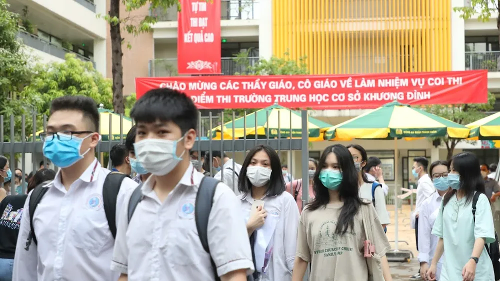 Thí sinh tham dự Kỳ thi tốt nghiệp THPT 2021. Ảnh: QUANG PHÚC