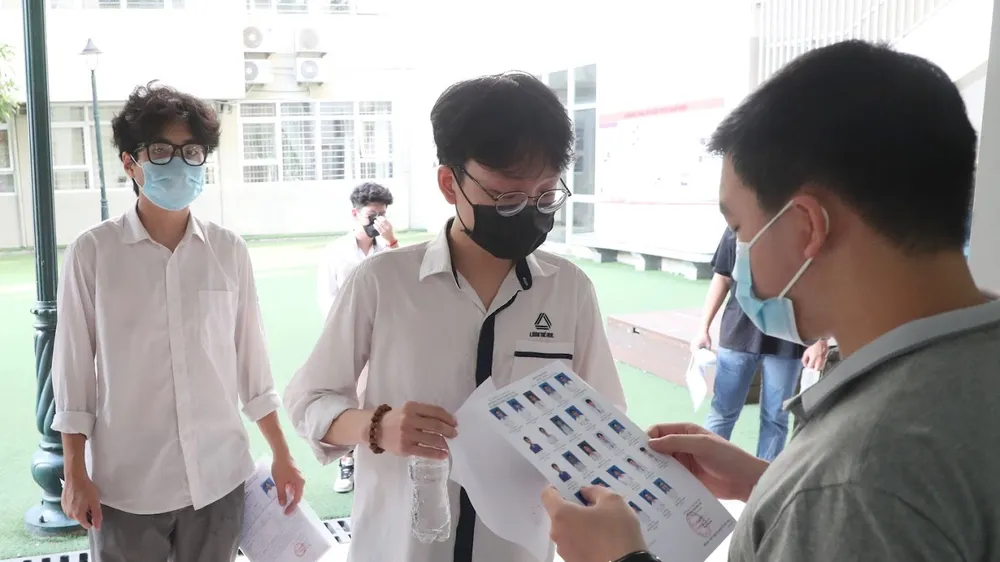 Thí sinh dự thi tốt nghiệp THPT 2021. Ảnh: QUANG PHÚC