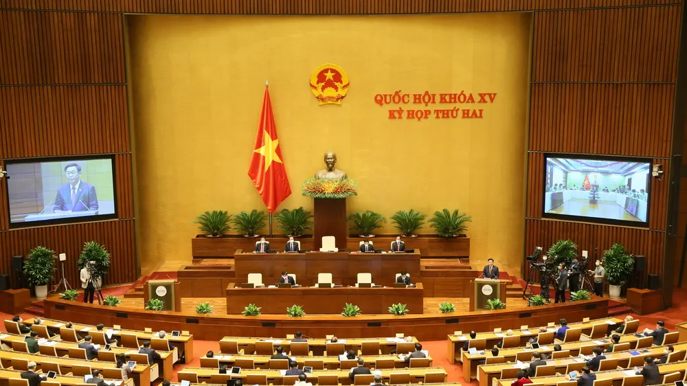 Kỳ họp thứ 2 Quốc hội khóa XV. Ảnh: QUANG PHÚC