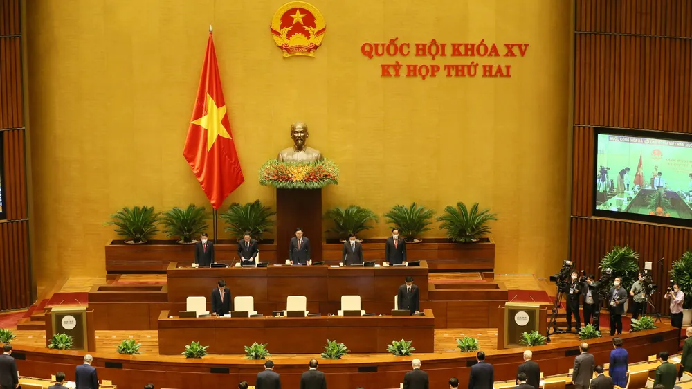 Phiên khai mạc kỳ họp thứ 2, Quốc hội khóa XV. Ảnh: VIẾT CHUNG