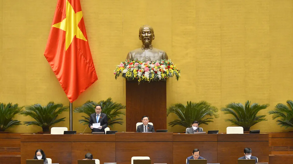 Quốc hội chiều 27-10. Ảnh: VIẾT CHUNG