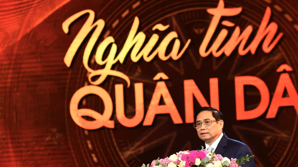Thủ tướng Phạm Minh Chính phát biểu tại chương trình. ẢNH: VIẾT CHUNG