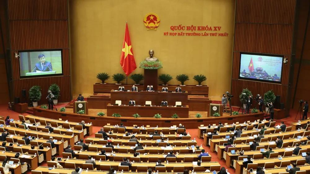 Toàn cảnh Quốc hội ngày 4-1. Ảnh: QUANG PHÚC