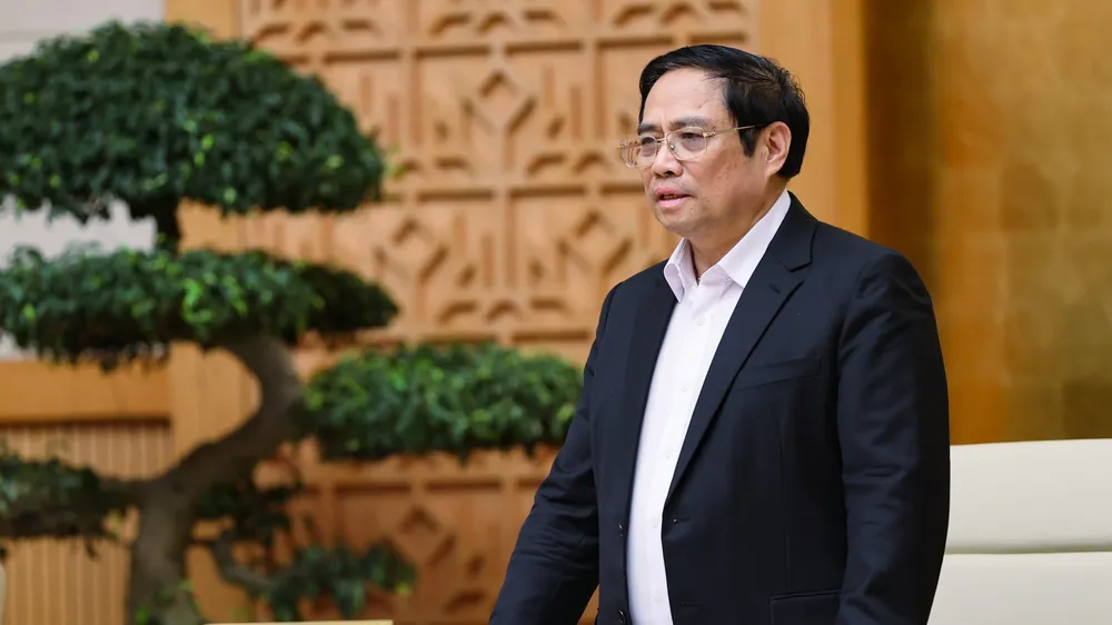 Thủ tướng Phạm Minh Chính kết luận phiên họp. ẢNH: VIẾT CHUNG