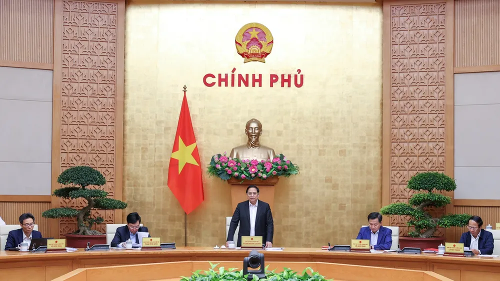 Thủ tướng Chính phủ chủ trì họp Chính phủ chuyên đề về công tác quy hoạch. Ảnh: VIẾT CHUNG