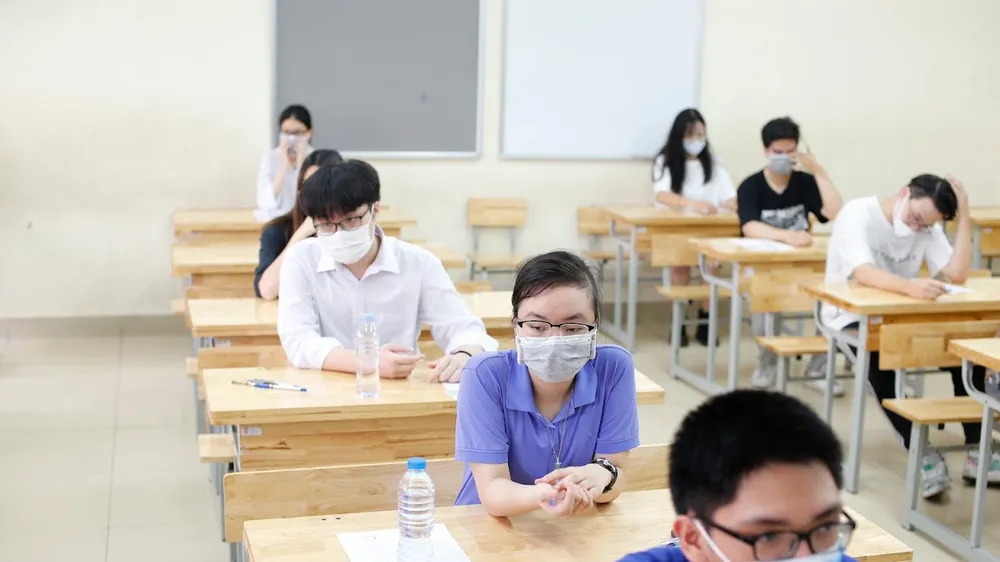 Thí sinh dự thi tốt nghiệp THPT 2021. Ảnh: QUANG PHÚC